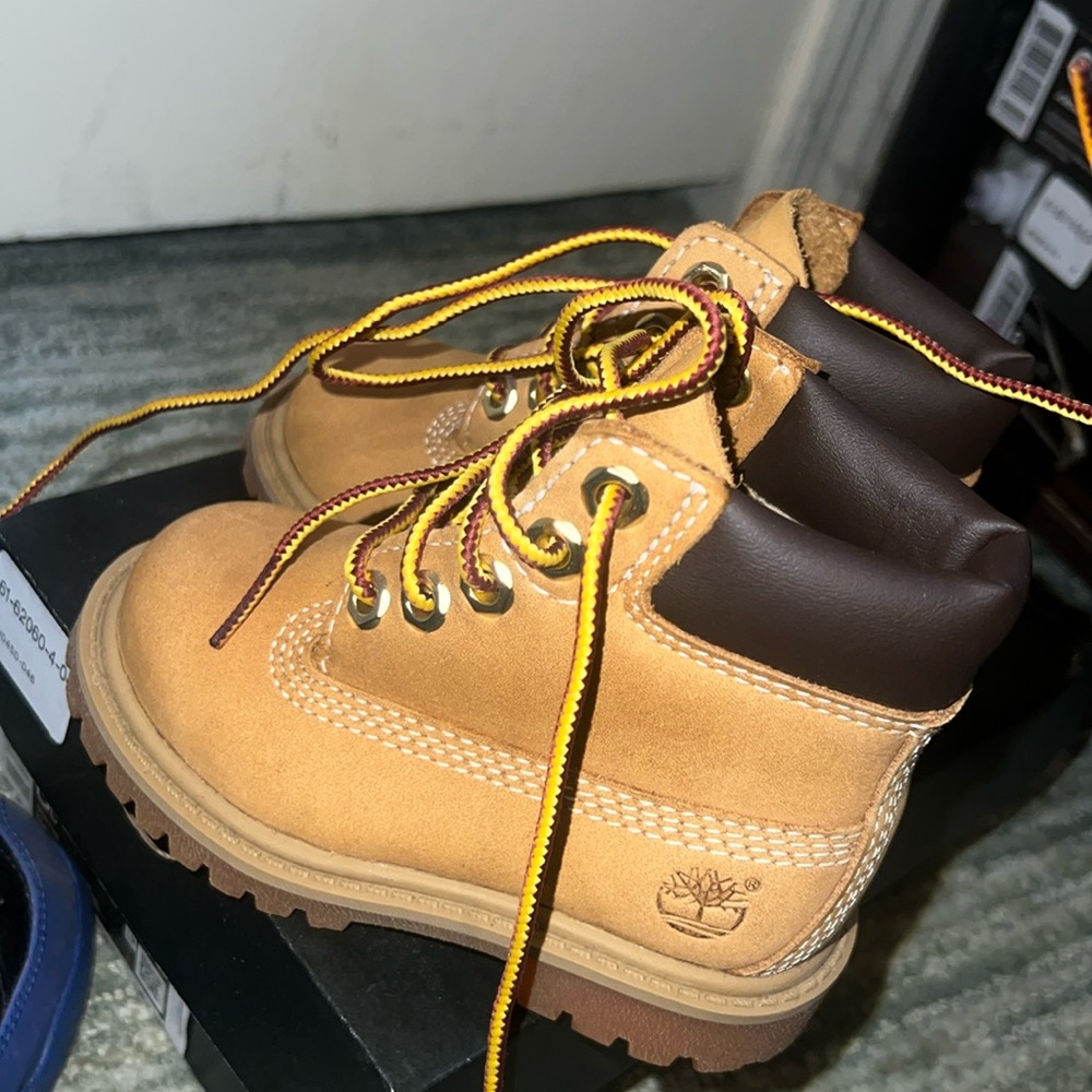 Tan timberland boots TODDLER